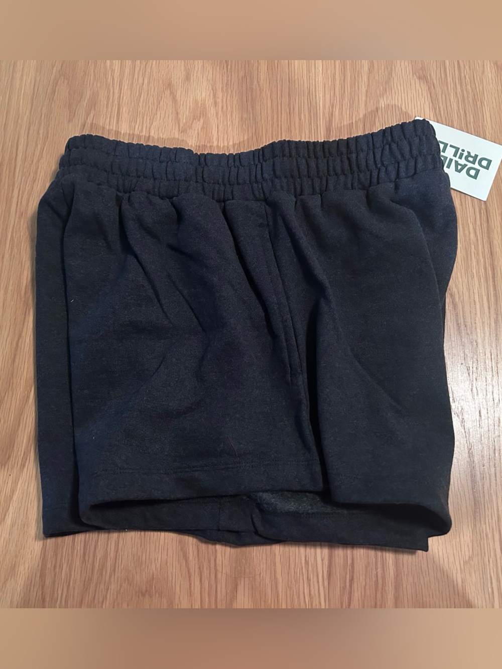 Daily Drills Fleece Super Shorts - Charcoal Grey Size M/L NWT - Picture 6 of 12